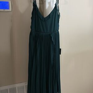 Elegant Teal Sleeveless Dress